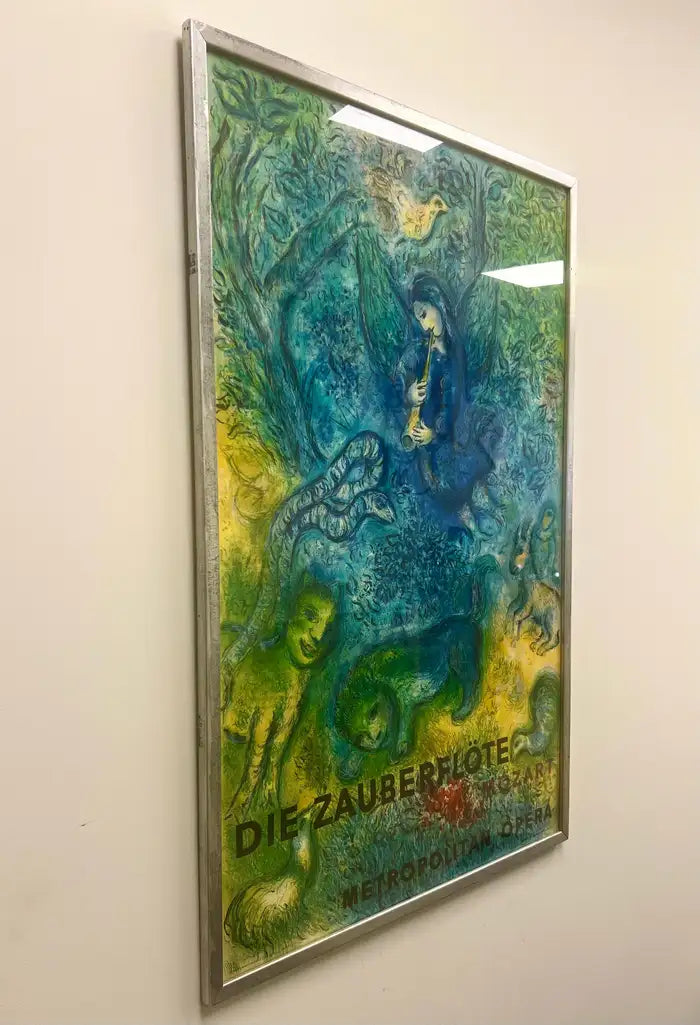 Marc Chagall The Magic Flute "Die Zauberflote"Origina Lithograph, 1967 , Framed 1967