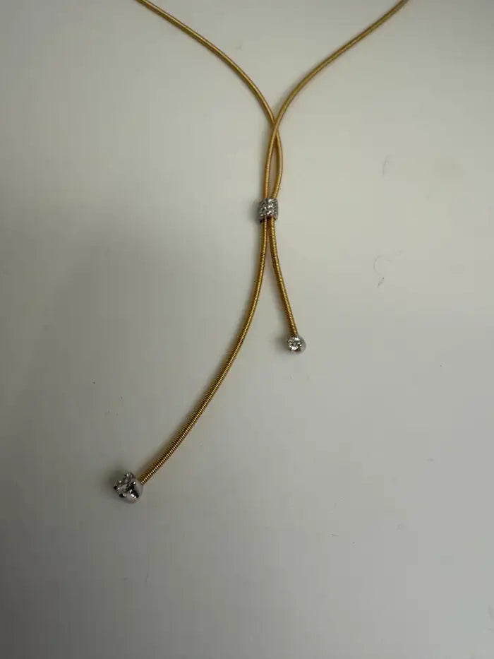 Marco Bicego 18K Yellow Gold and Diamond Santorini Necklace