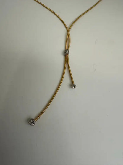 Marco Bicego 18K Yellow Gold and Diamond Santorini Necklace