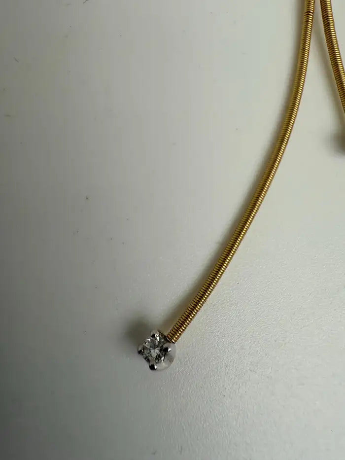 Marco Bicego 18K Yellow Gold and Diamond Santorini Necklace