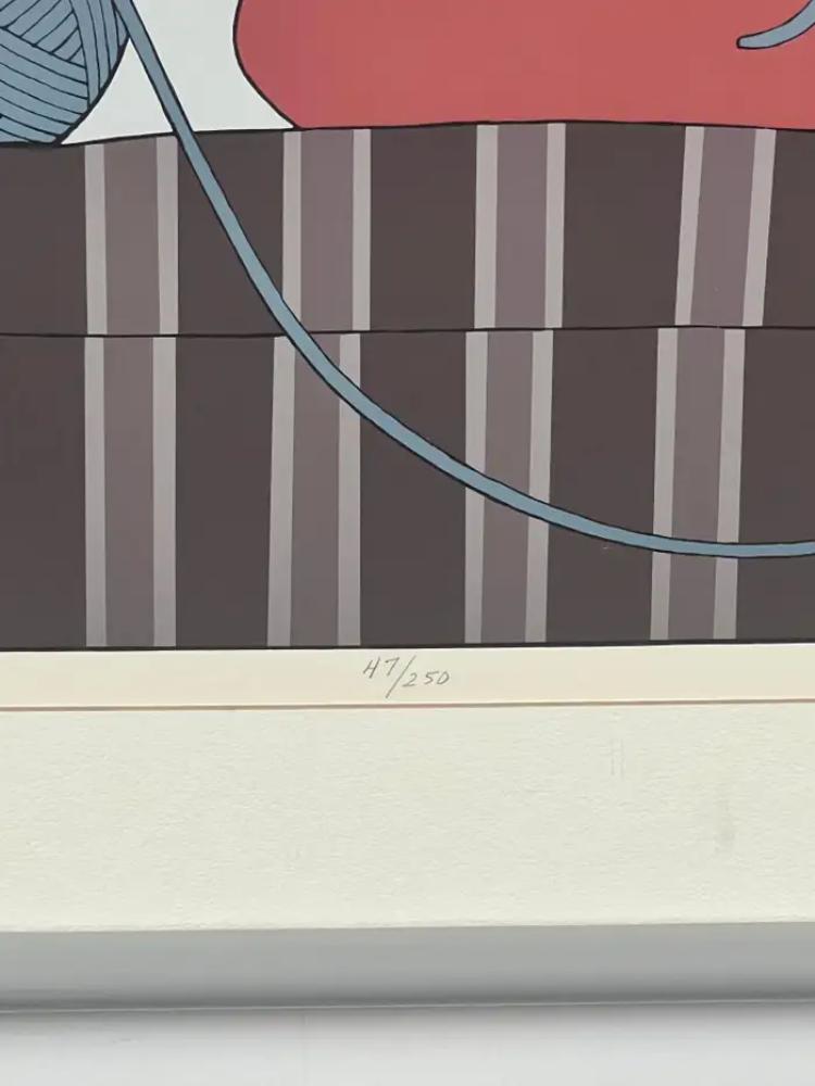 Will Barnet " Interlude" Silk Screen Print 1982 Hand Signed, Numbered & Framed 1982