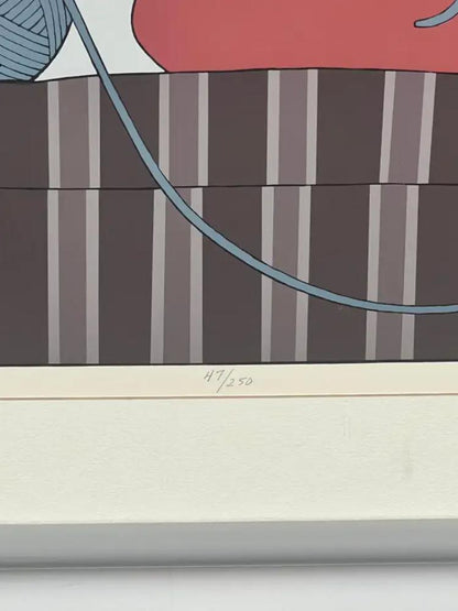 Will Barnet " Interlude" Silk Screen Print 1982 Hand Signed, Numbered & Framed 1982