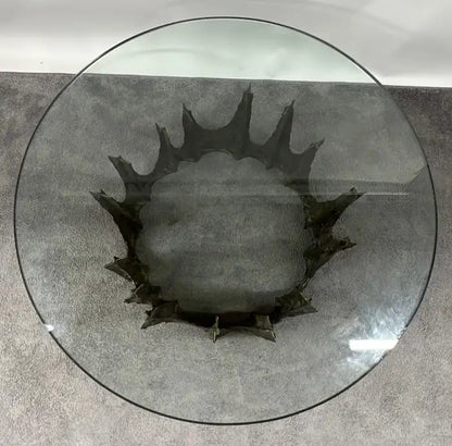 Paul Evans Brutalist Bronze Stalagmite Coffee / Cocktail Table, Signed & Dated