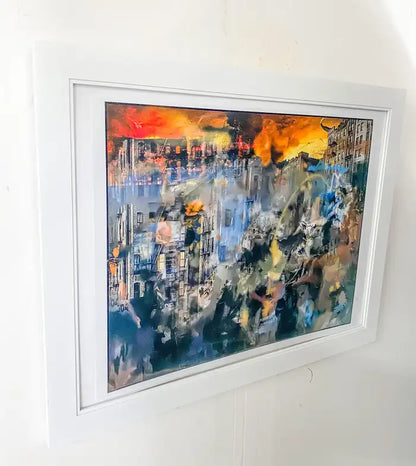 Mixed Media Print Entitled "End of Days", Framed 2017