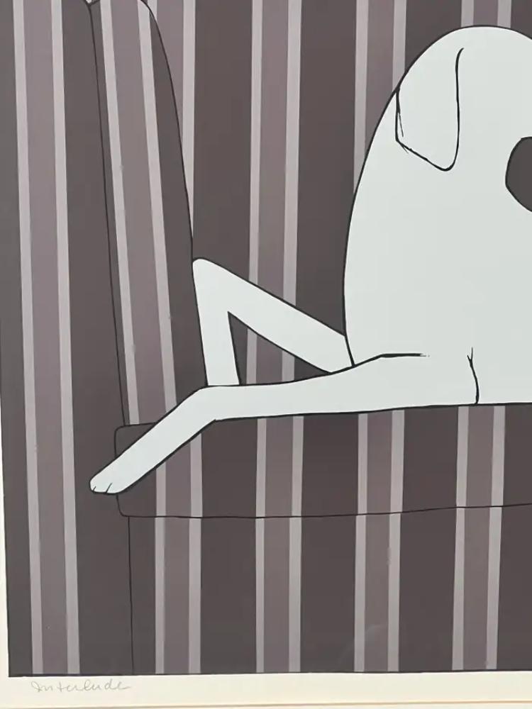 Will Barnet " Interlude" Silk Screen Print 1982 Hand Signed, Numbered & Framed 1982