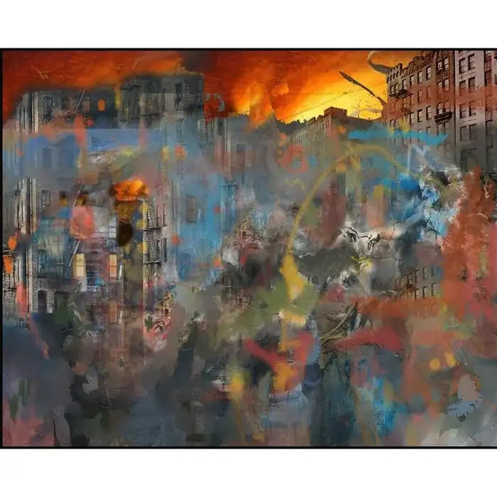 Mixed Media Print Entitled "End of Days", Framed 2017