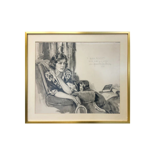 Howard Chandler Christy Portrait of a Woman 1940, Signed, Dated & Framed